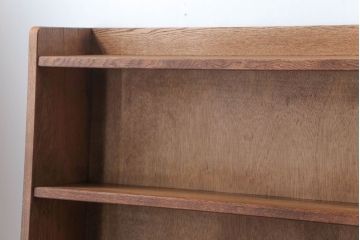 アンティーク家具　和製アンティーク　古い木の味わい深い横型本棚(ブックシェルフ)