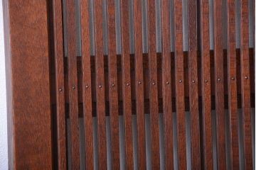 古民具・骨董　裏障子付きの上品な格子戸4枚セット(1)