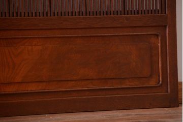 古民具・骨董　裏障子付きの上品な格子戸4枚セット(1)