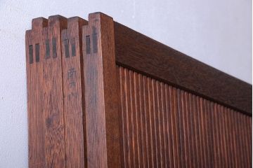 古民具・骨董　裏障子付きの上品な格子戸4枚セット(1)