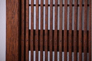 古民具・骨董　裏障子付きの上品な格子戸4枚セット(1)