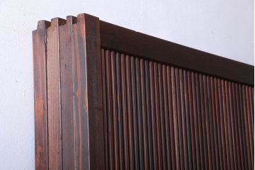 古民具・骨董　裏障子付きの上品な格子戸4枚セット(2)