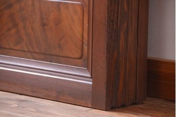 古民具・骨董　裏障子付きの上品な格子戸4枚セット(2)