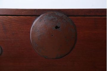 アンティーク家具　和製アンティーク　前面欅材!シンプルな時代箪笥ローボード(1)