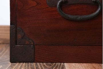 アンティーク家具　和製アンティーク　前面欅材!シンプルな時代箪笥ローボード(1)