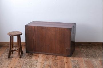 アンティーク家具　和製アンティーク　前面欅材!シンプルな時代箪笥ローボード(1)