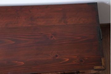 アンティーク家具　和製アンティーク　前面欅材!シンプルな時代箪笥ローボード(2)