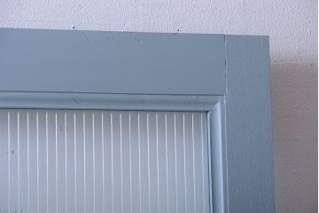 アンティーク　モールガラス入りのおしゃれなペイントドア