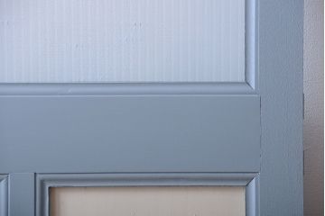 アンティーク　モールガラス入りのおしゃれなペイントドア