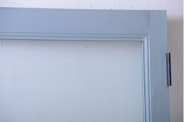 アンティーク　モールガラス入りのおしゃれなペイントドア