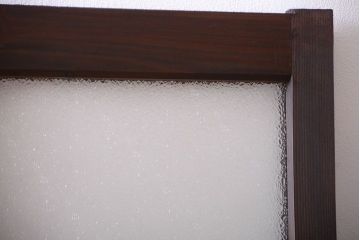 和製アンティーク　レトロなガラス引き戸2枚セット(窓)(1)