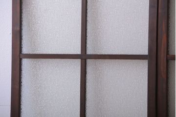 和製アンティーク　レトロなガラス引き戸2枚セット(2)