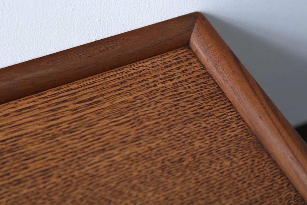 アンティーク雑貨　和製アンティーク　透かし彫りが上品な高級花台(小引き出し・飾り棚)