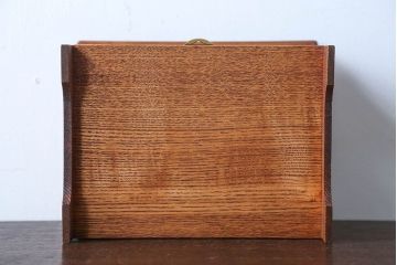 アンティーク雑貨　和製アンティーク　透かし彫りが上品な高級花台(小引き出し・飾り棚)