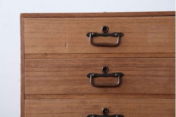 アンティーク家具　古民具・骨董　銅金具・総桐材の高級アンティーク小引き出し