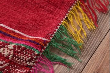 アンティーク雑貨　メキシカンサラぺのポンチョ(シート・ラグ)