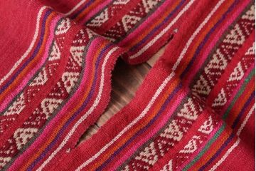 アンティーク雑貨　メキシカンサラぺのポンチョ(シート・ラグ)