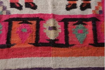 アンティーク雑貨　ふわふわした素材が気持ちいいおしゃれなサラぺ(メキシカンラグ)