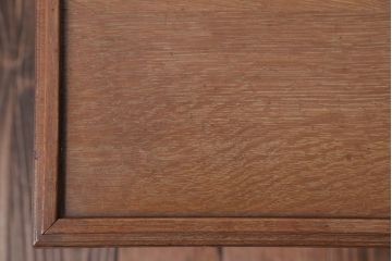 アンティーク家具　和製アンティーク　古いナラ材のサイドテーブル(花台)