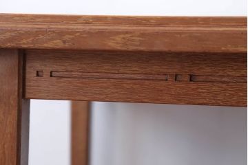 アンティーク家具　和製アンティーク　古いナラ材のサイドテーブル(花台)