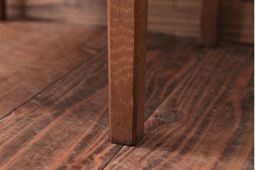 アンティーク家具　和製アンティーク　古いナラ材のサイドテーブル(花台)