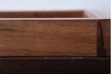 アンティーク雑貨　古民具・骨董　古い黒柿材のアンティーク炉縁