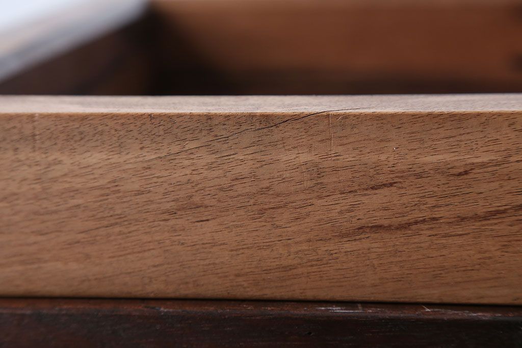 アンティーク雑貨　古民具・骨董　古い黒柿材のアンティーク炉縁