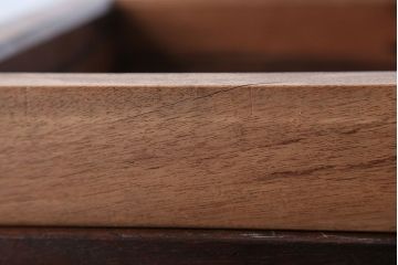 アンティーク雑貨　古民具・骨董　古い黒柿材のアンティーク炉縁