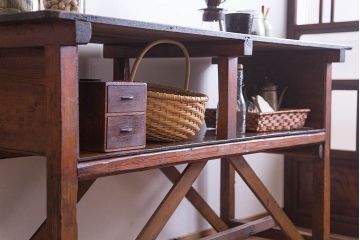 アンティーク家具　和製アンティーク　古い木の印箱(小引き出し)