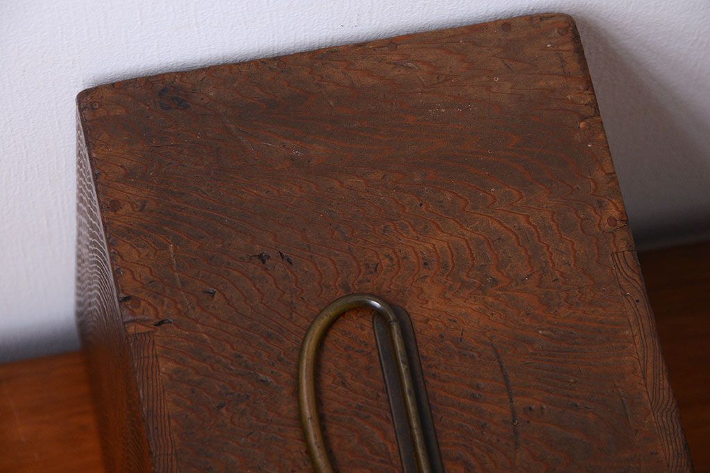 アンティーク家具　和製アンティーク　古い木の印箱(小引き出し)