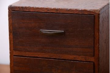 アンティーク家具　和製アンティーク　古い木の印箱(小引き出し)