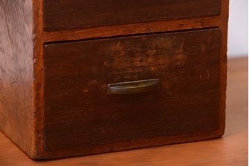 アンティーク家具　和製アンティーク　古い木の印箱(小引き出し)