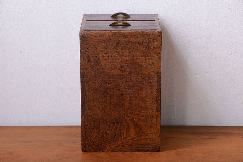 アンティーク家具　和製アンティーク　古い木の印箱(小引き出し)