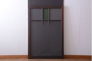 大正ロマン　当時物色ガラス入り!アンティーク引き戸(窓)