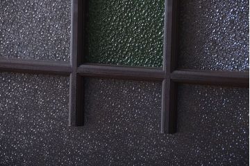 大正ロマン　当時物色ガラス入り!アンティーク引き戸(窓)