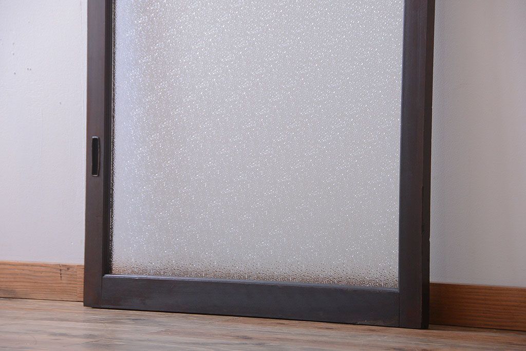 大正ロマン　当時物色ガラス入り!アンティーク引き戸(窓)