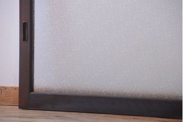 大正ロマン　当時物色ガラス入り!アンティーク引き戸(窓)