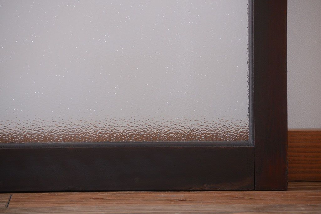 大正ロマン　当時物色ガラス入り!アンティーク引き戸(窓)