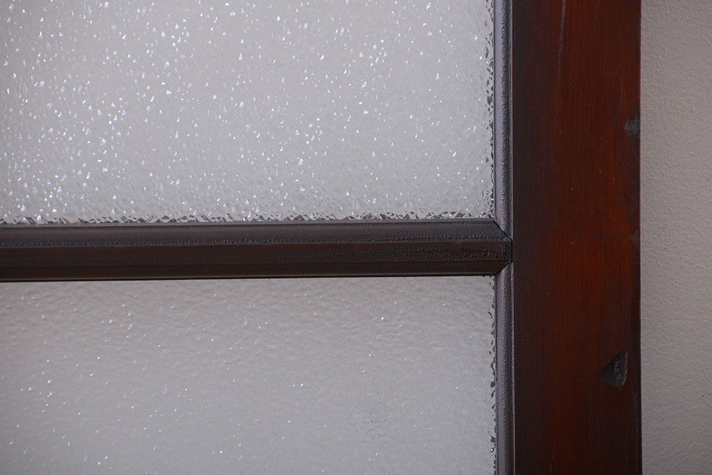 大正ロマン　当時物色ガラス入り!アンティーク引き戸(窓)