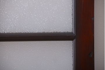 大正ロマン　当時物色ガラス入り!アンティーク引き戸(窓)