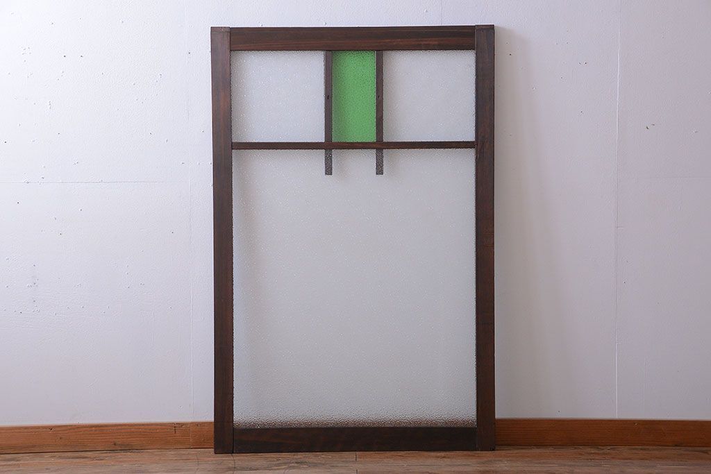 大正ロマン　当時物色ガラス入り!アンティーク引き戸(窓)