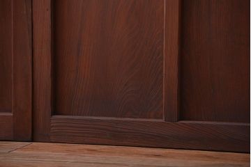 和製アンティーク　ダイヤガラス入り!レトロな幅の狭いガラス戸2枚セット