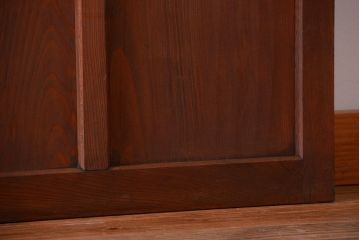 和製アンティーク　ダイヤガラス入り!レトロな幅の狭いガラス戸2枚セット