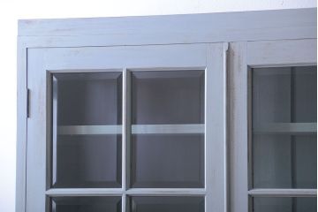 アンティーク家具　アンティークペイント　上品でおしゃれなカップボード(食器棚)