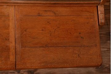 レトロ家具　和製アンティーク　背のたかいレトロな作業台付きカップボード(食器棚)