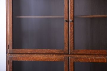 アンティーク家具　イギリスアンティーク　上質なオーク材の高級スタッキングブックケース