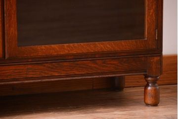 アンティーク家具　イギリスアンティーク　上質なオーク材の高級スタッキングブックケース