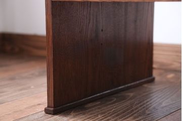 アンティーク家具　古民具・骨董　古い総栗材のアンティーク片袖文机