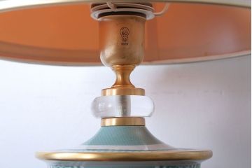 中古　ヤマギワ(yamagiwa)　イタリアLe porcellane社製テーブルスタンド