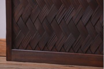 和製アンティーク　網代が美しい高級ドア